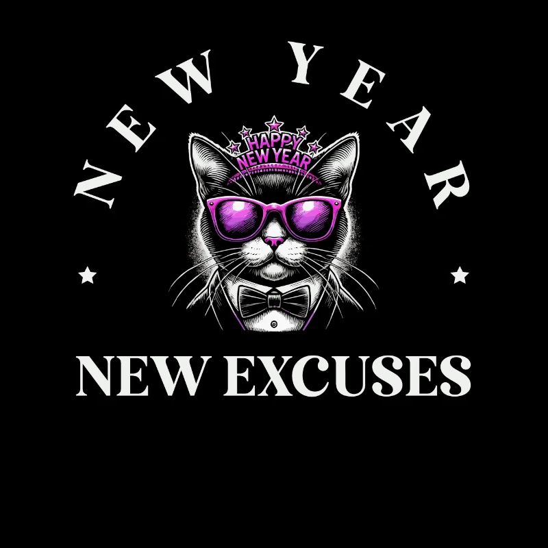 New Year's Day, New Excuses, Intentional Humor, Goal Setting