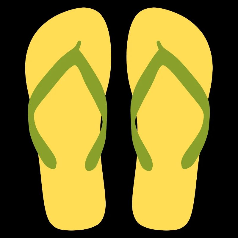 Sonnengelbe Flipflops