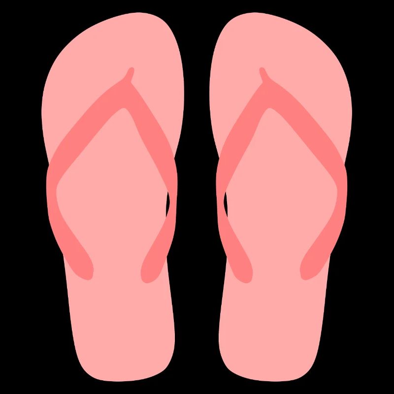 Bubblegum Pink Flip Flop Art