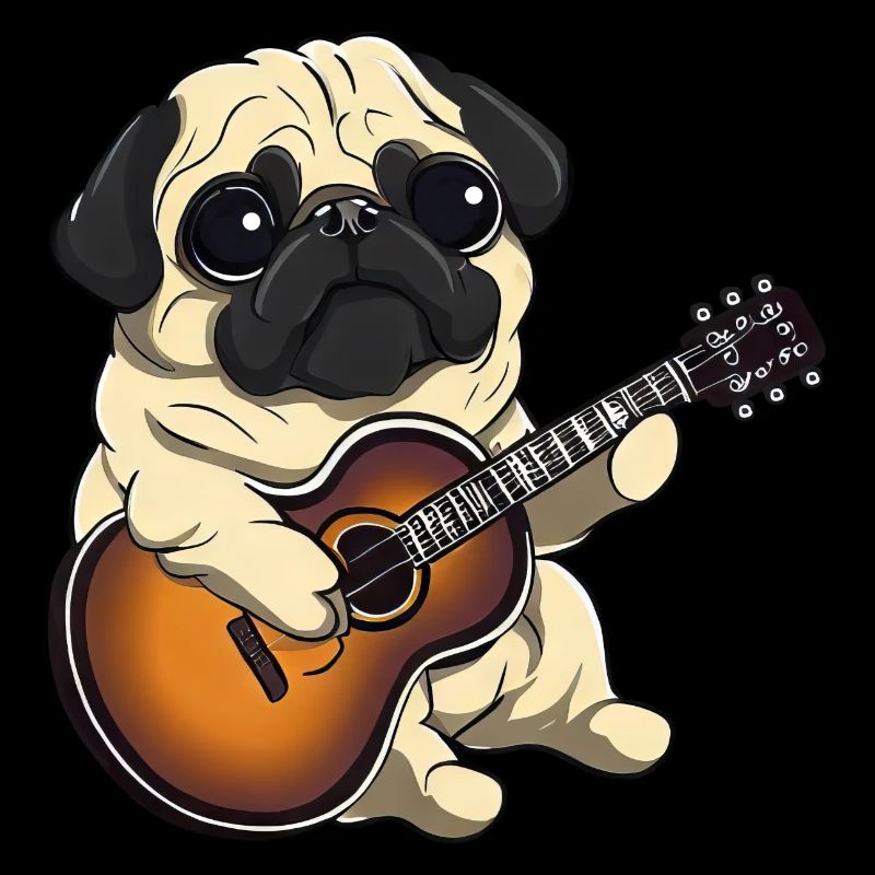 Pug Guitarist
