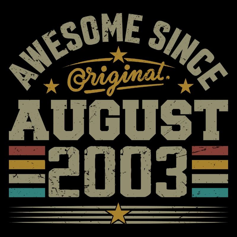 August 2003 Birthday August 2003 August 2003 Retro