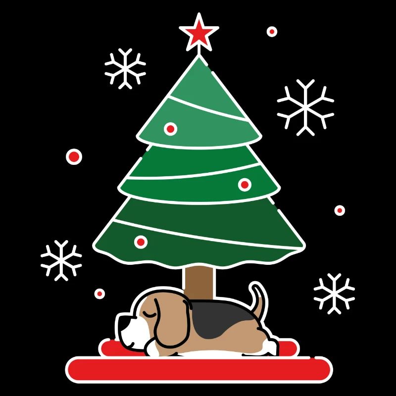 Lazy beagle Christmas
