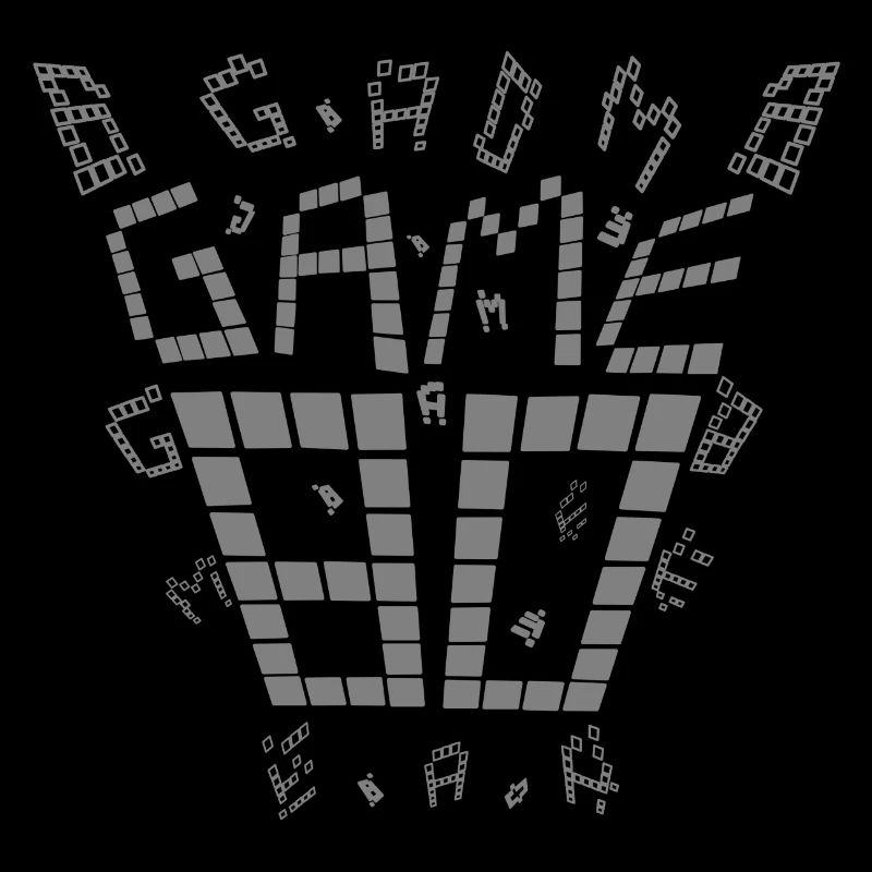 Game 80s design gray