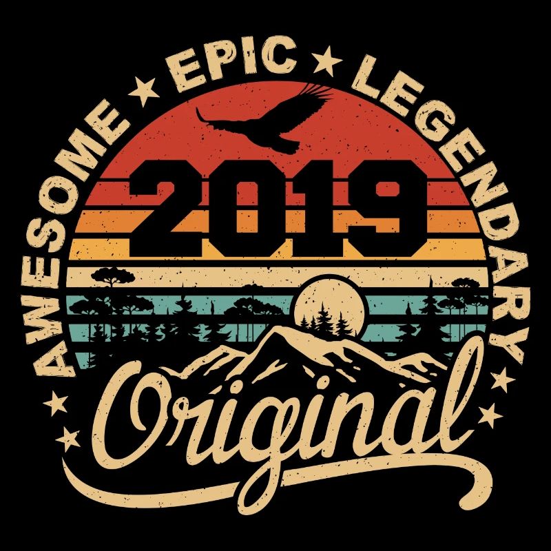 Original 2019 Retro 2019 Jubiläumsgeschenk 2019