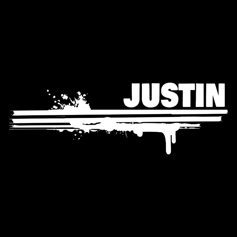 Justin als Farbklecks