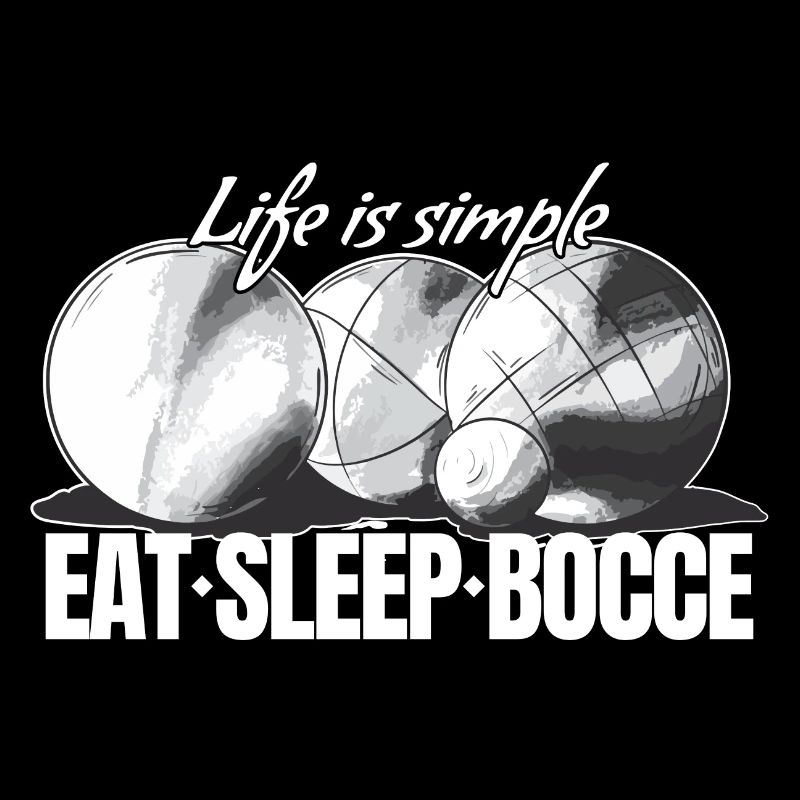 Eat Sleep Bocce Ball Set mit Jack Bocci Game