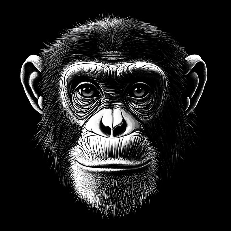 Chimpanzé Portrait Faune Faune Jungle