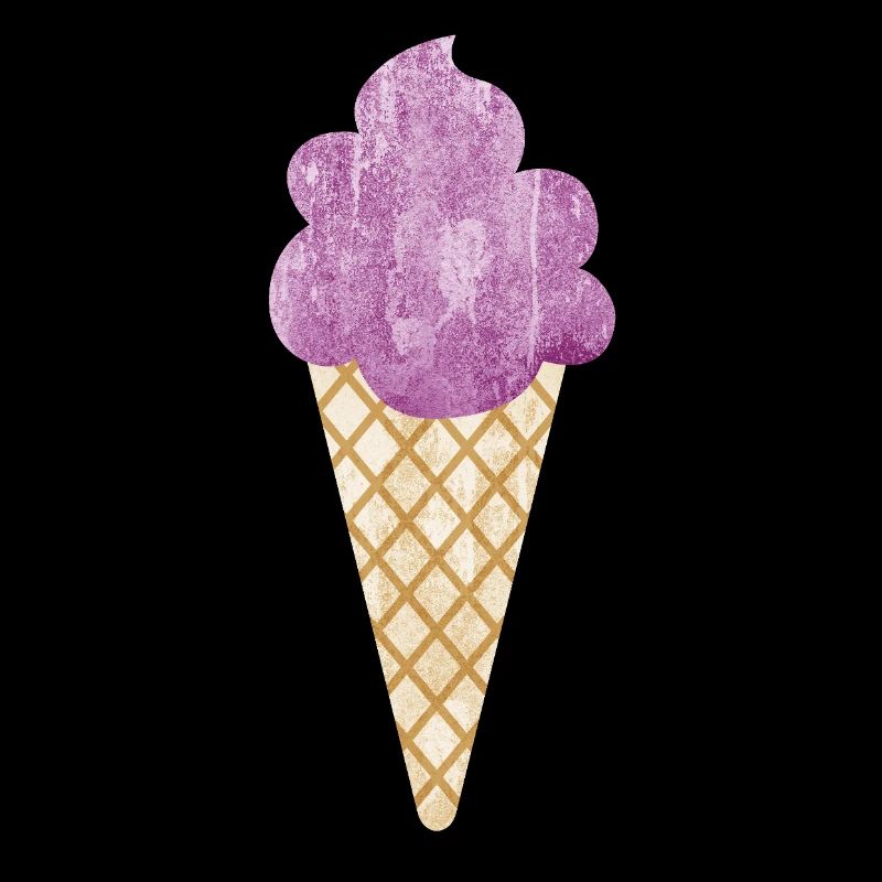 Eiscreme Icecream Eis Waffel Eiskrem Eisdiele lila