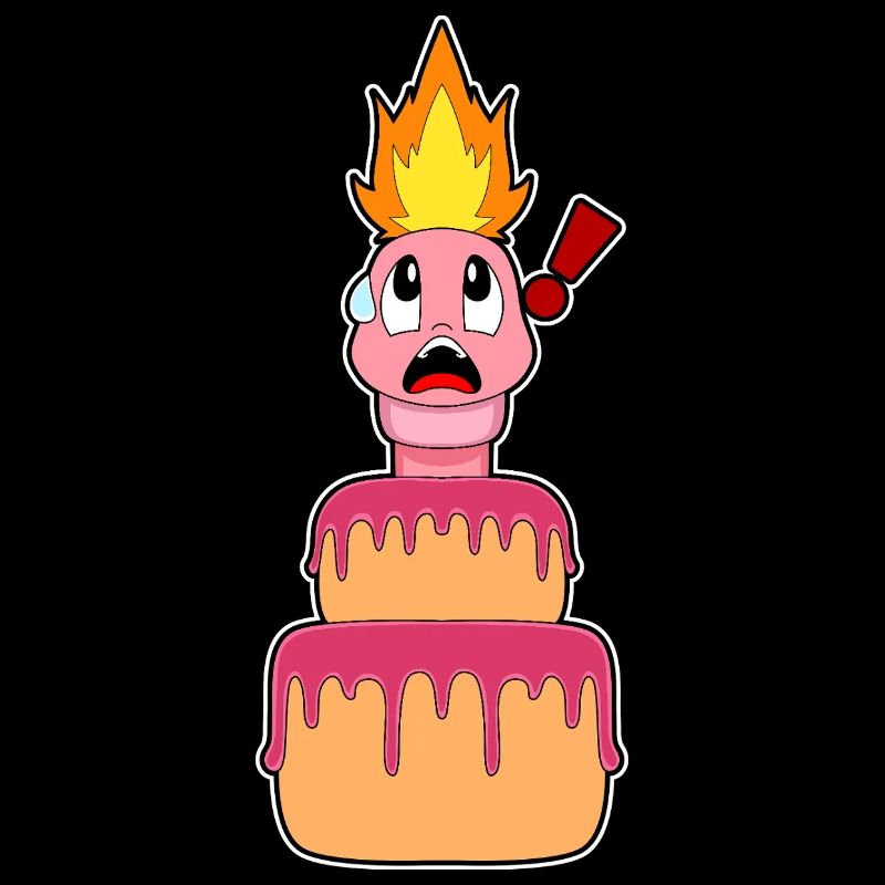Worm Birthday Cake