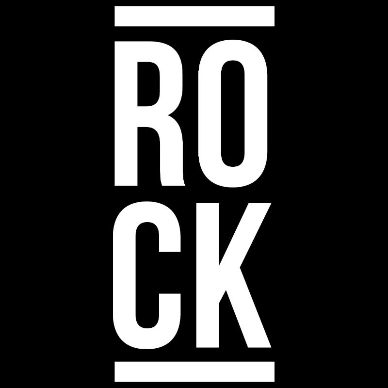 Typographie verticale Rock Bold
