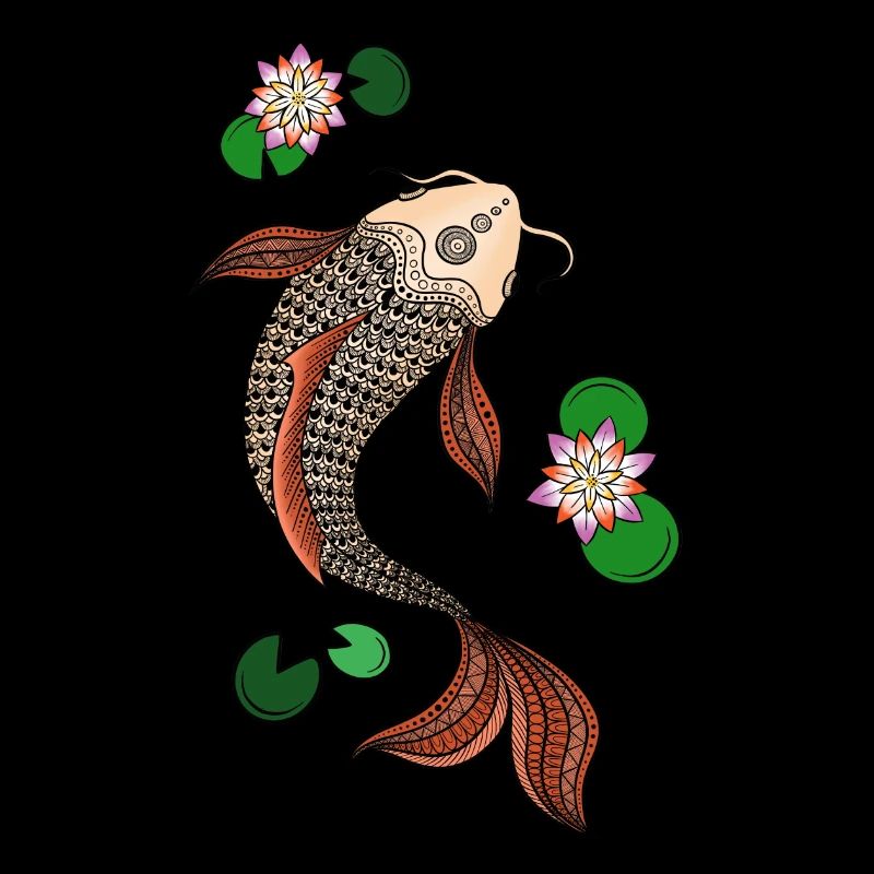 Couleur de Mandala Koi