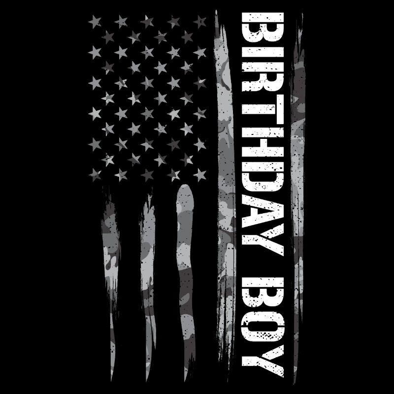 Birthday Boy - Drapeau américain