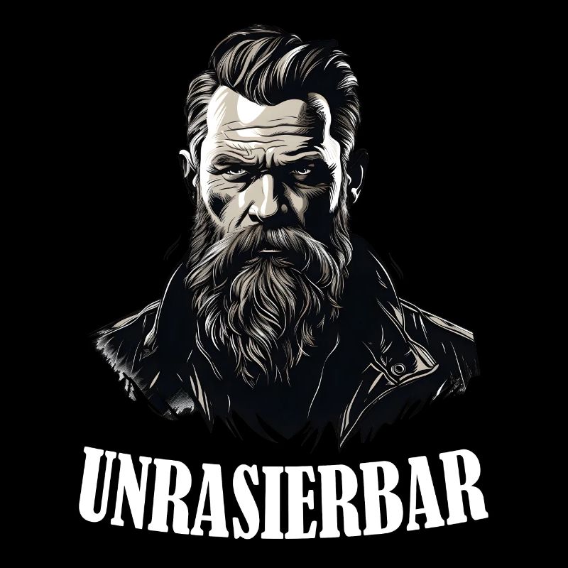 Wikinger Bartträger Lustiger Bart Spruch