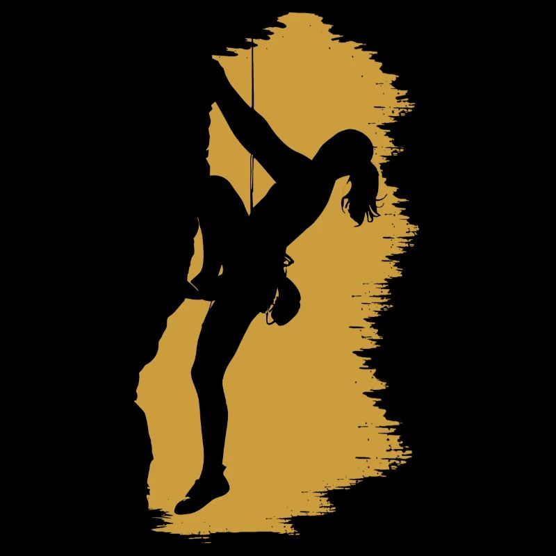 kletternde mädchen kletterer ein roccher