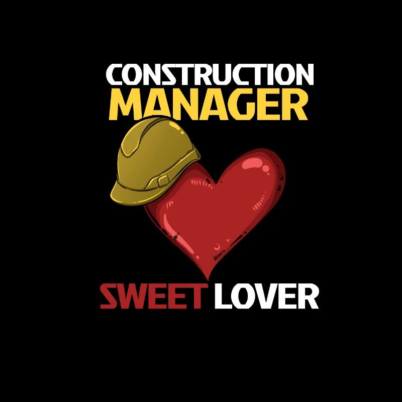 Ouvrier de la construction Coeur Amour Design