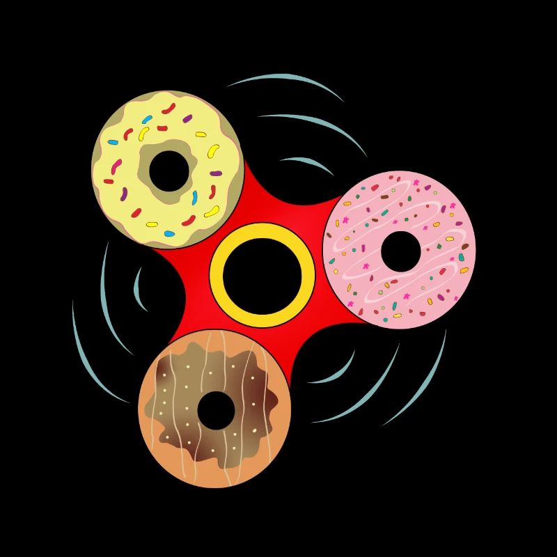 Mélange sucré de Donut Fidget Spinner