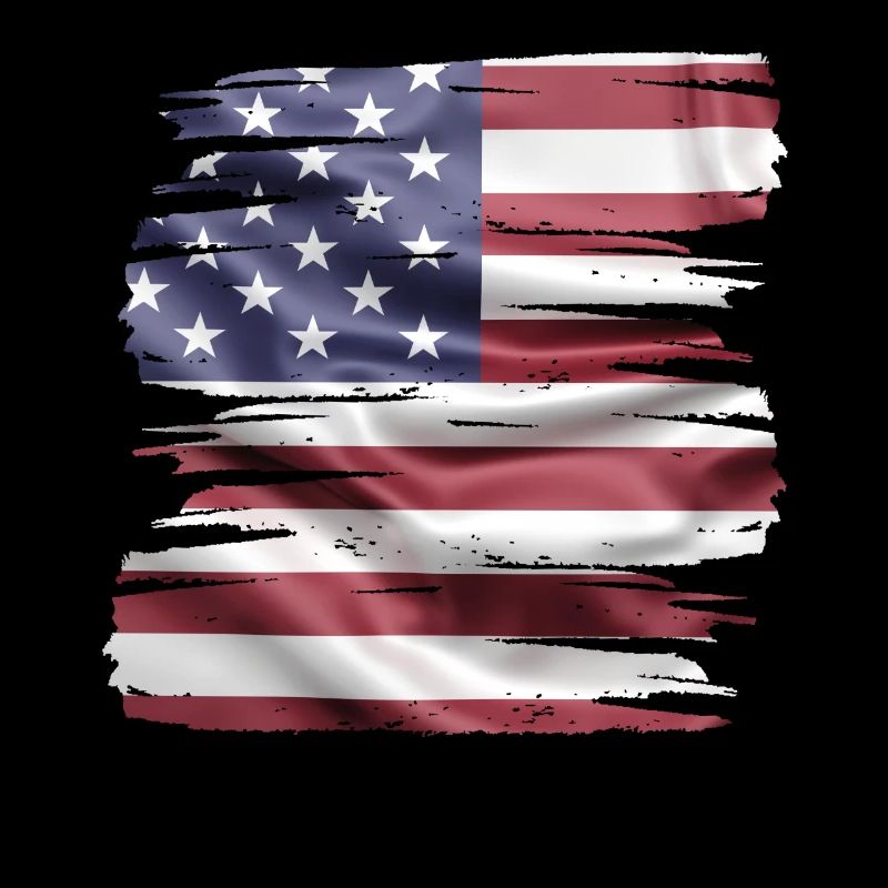 US flag retro