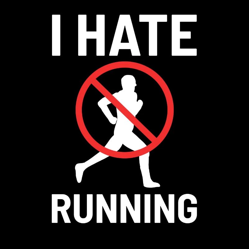 I Hate Running Marathon Läufer Jogger Geschenk