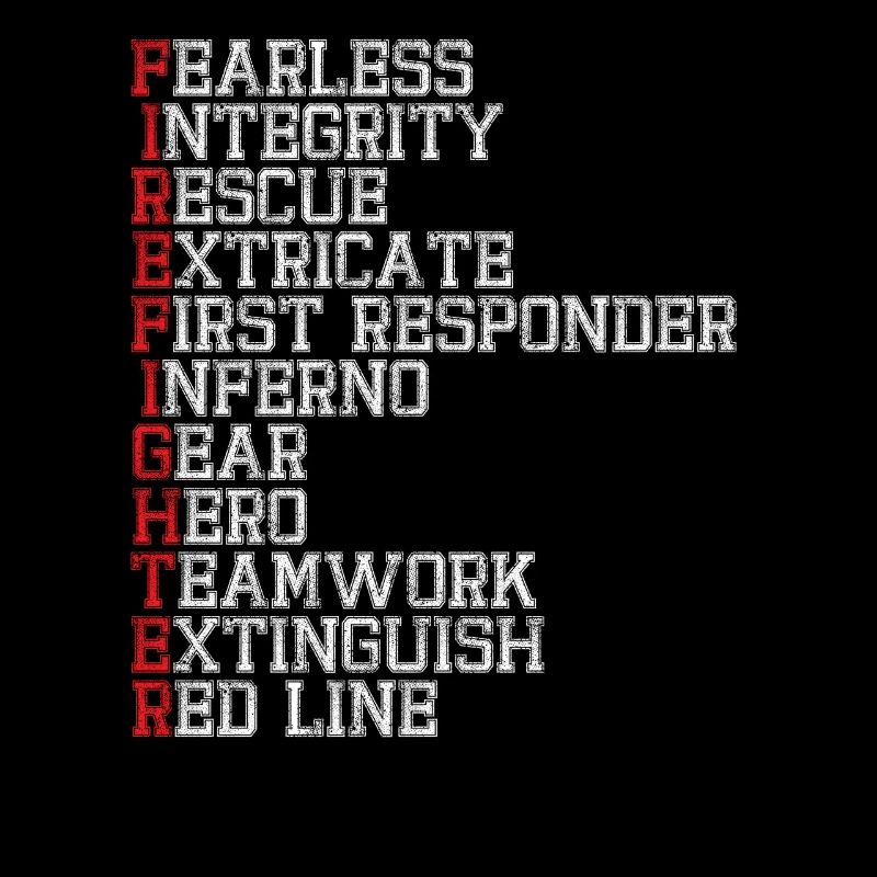 First Responder Firefighter Thin Red Line