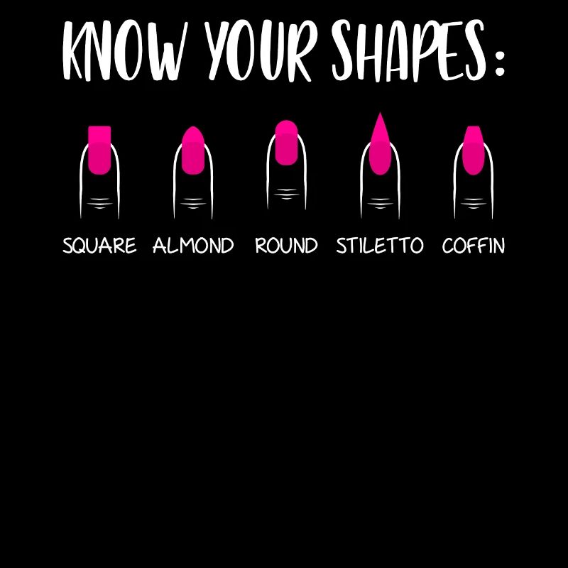 Connaissez vos formes Nail Tech Press On Nails imprimer
