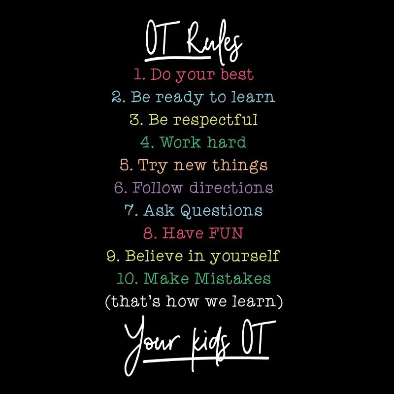 Occupational Therapist OT Rules
