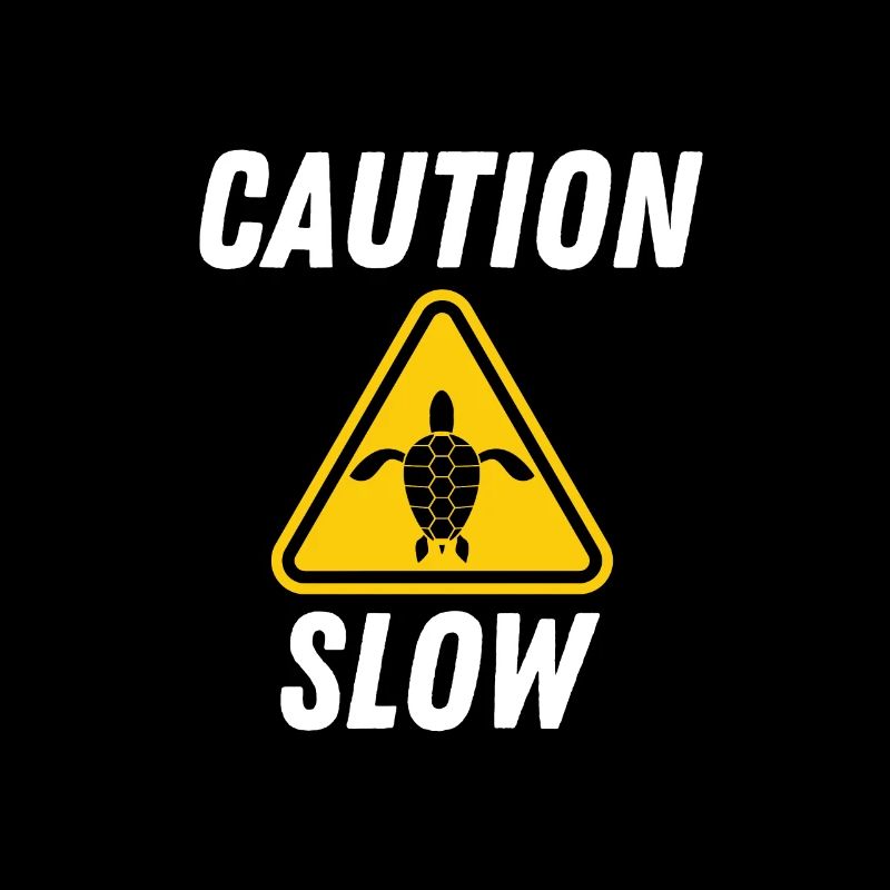 Turtle Caution Slow Sign
