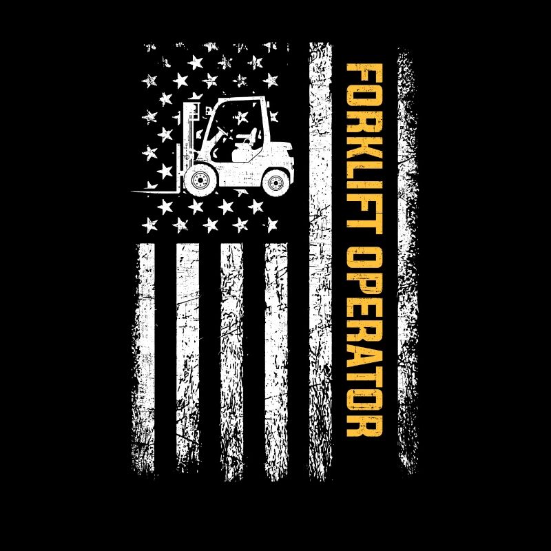 Forklift American forklift operator