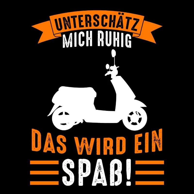 Mofa Motoroller Scooter Rollerfahrer Moped