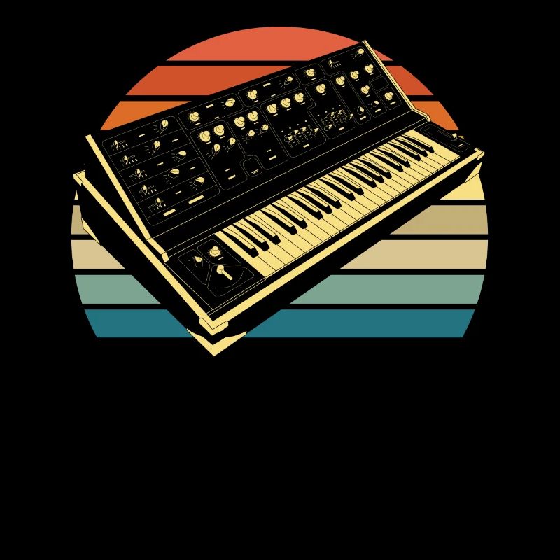 Analog Retro Synthesizer Geschenk