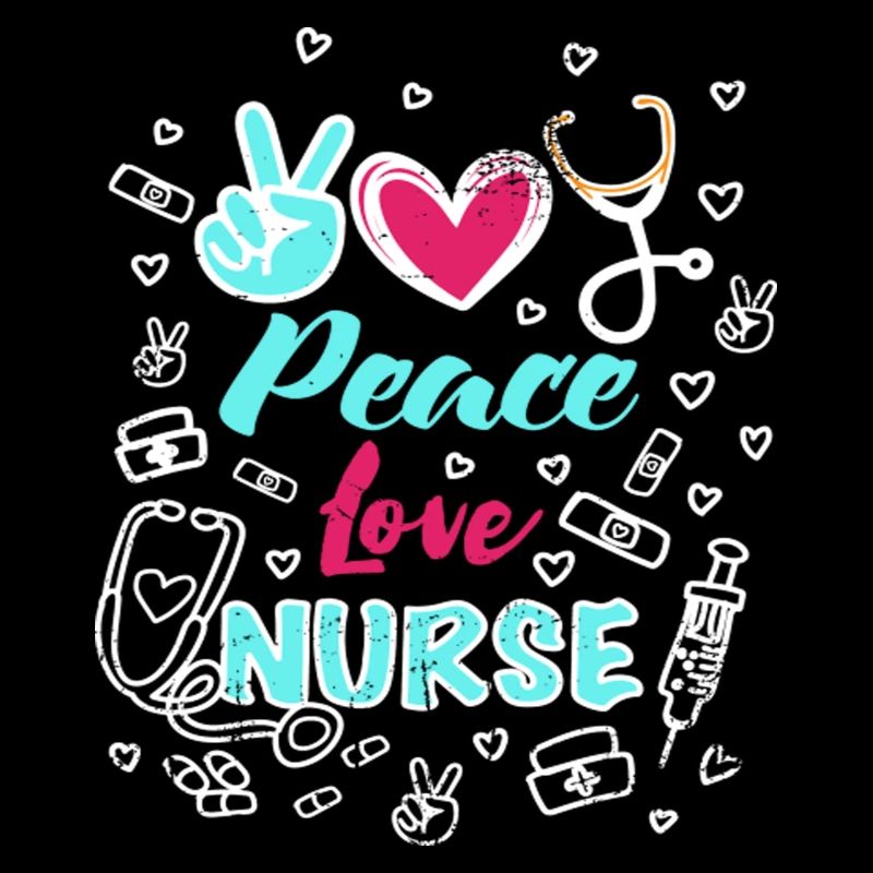 Peace Love Nurse Funny RN Nurse Practitioner