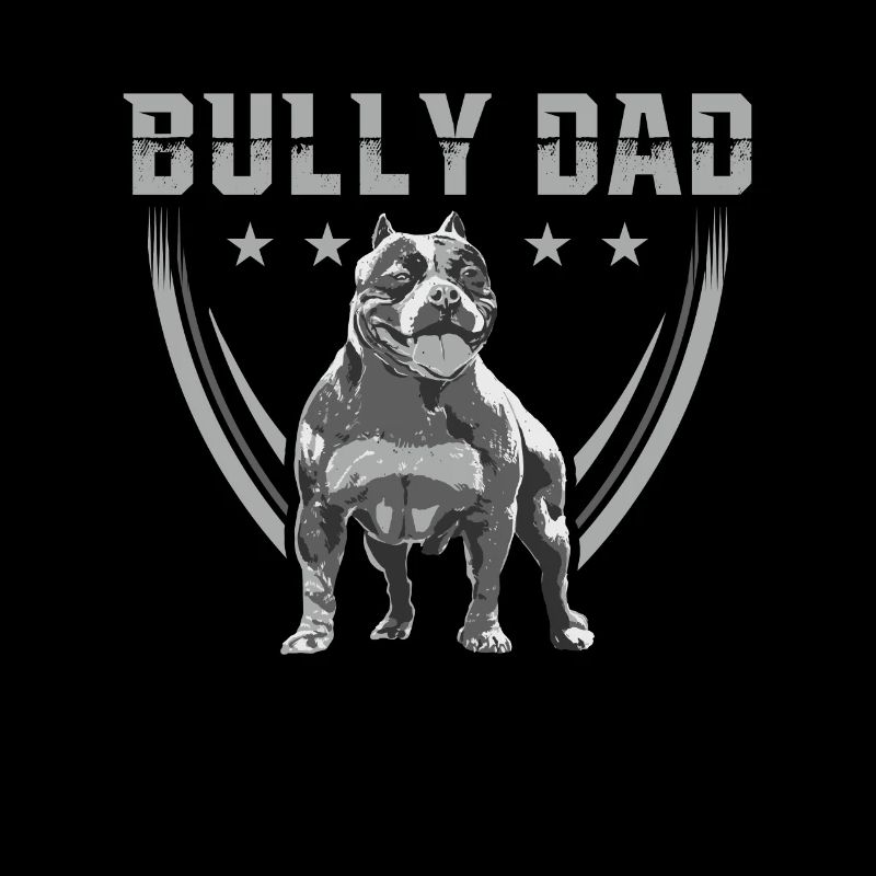 Bully Dad American Bully Hundebesitzer Geschenk