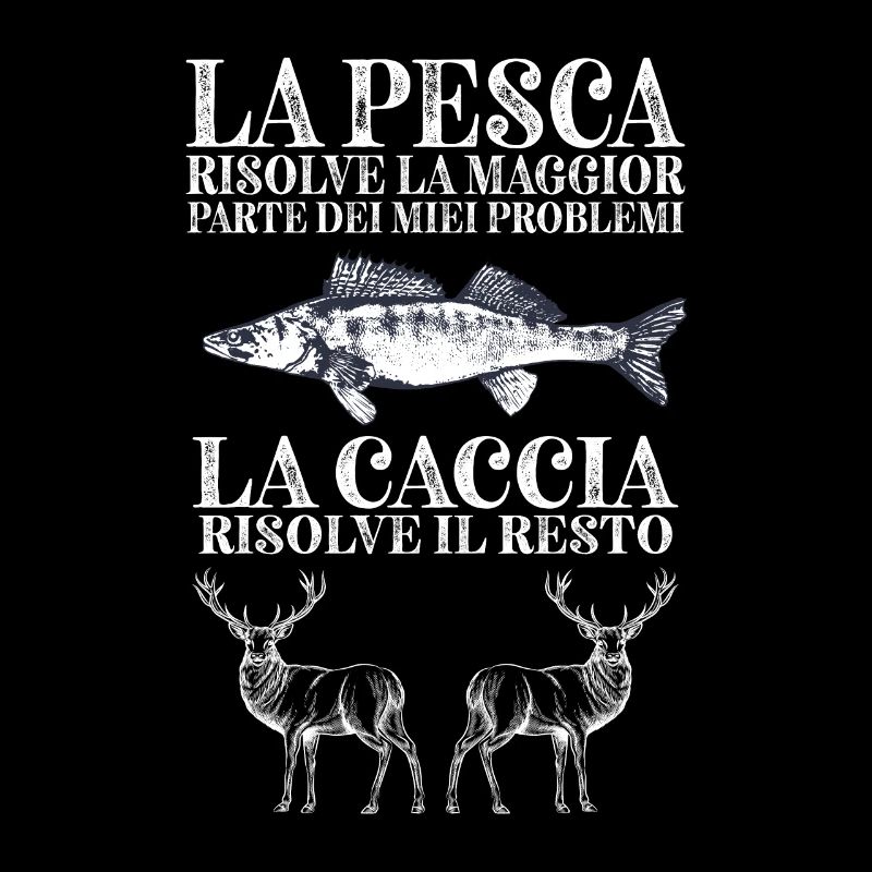 Problemi di pesca e caccia pescatore