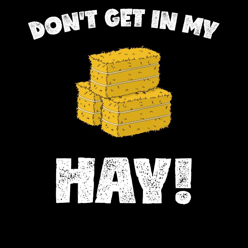 Graphique Punny Farm Work Rancher Hay Bale