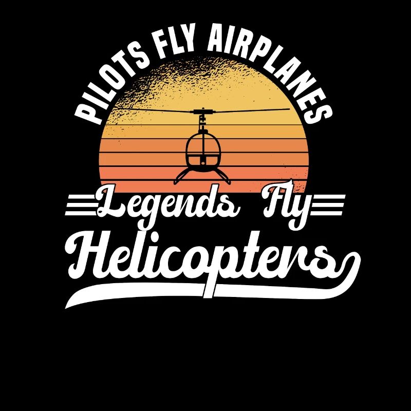 Pilot Hubschrauber Helikopter Spruch Hobbypilot