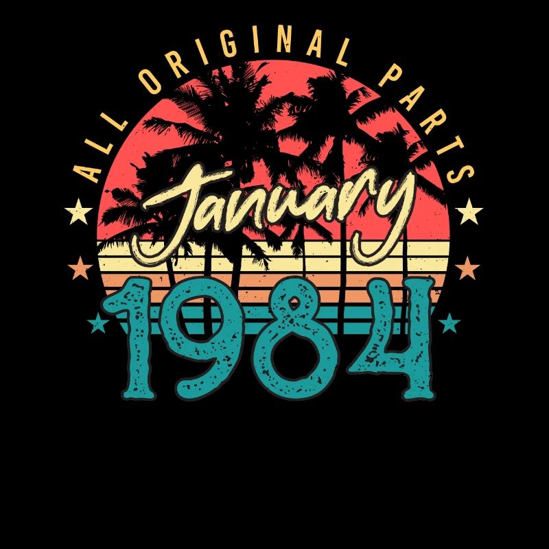 Januar 1984 Vintage Geschenkidee