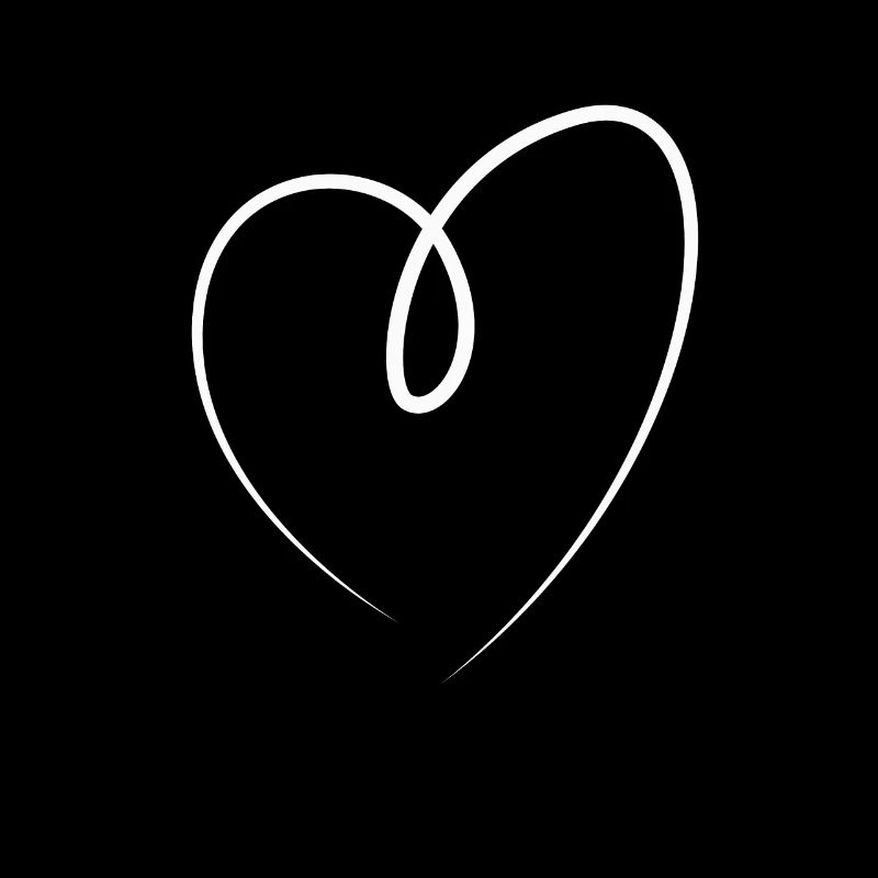 Weisses Herz Geschenkidee