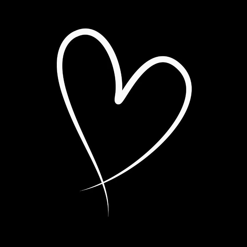 Weisses Herz Geschenkidee