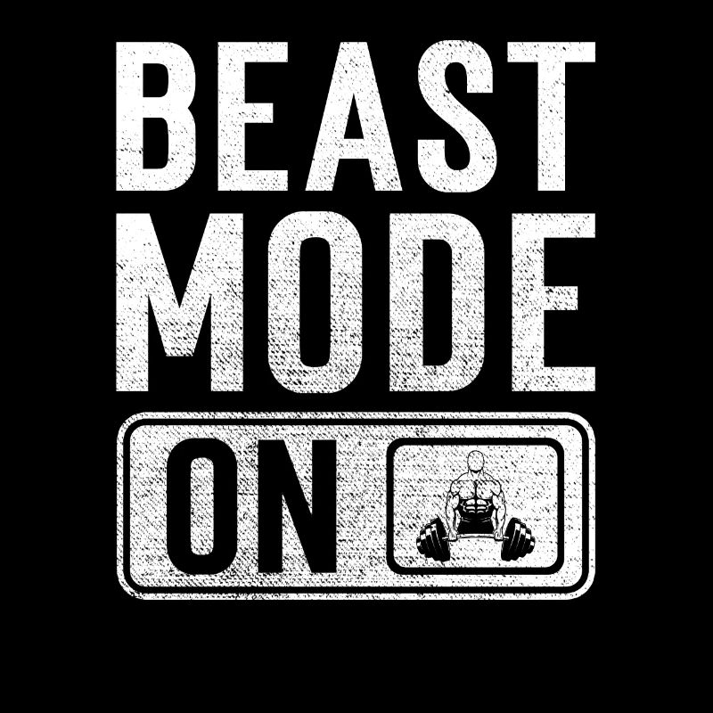 Bodybuilder Geschenk Beast Mode on