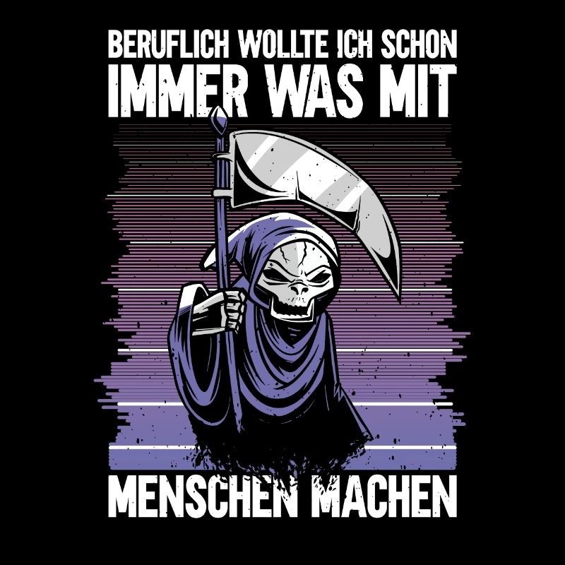Sensenmann sarkastischer Spruch Ironie Sarkasmus