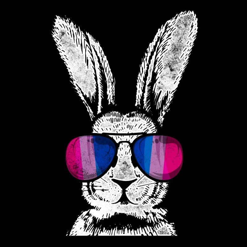 Bisexuel Bi Pride Flag Rabbit