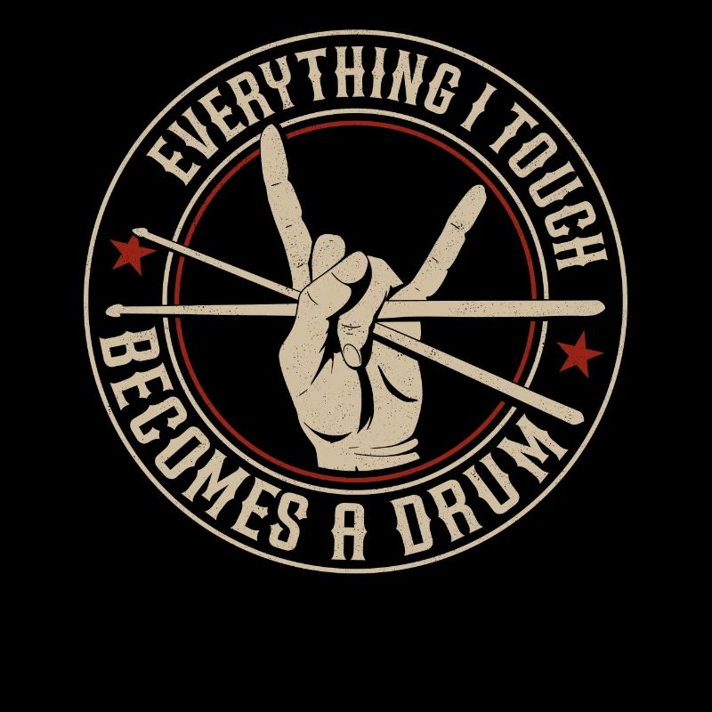 Drummer Drum Set Vintage Drum