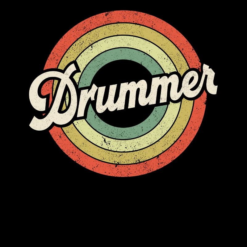 Drummer Retro Vintage Drummer
