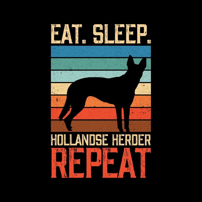 Manger dormir Hollandse Herder Répéter
