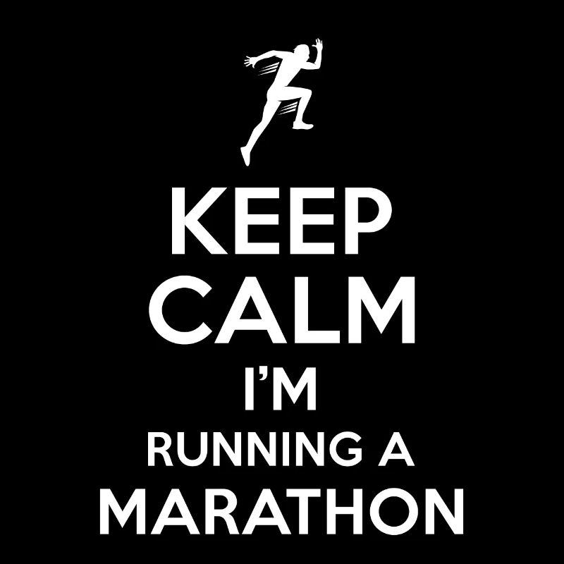 Marathon Spruch Keep Calm