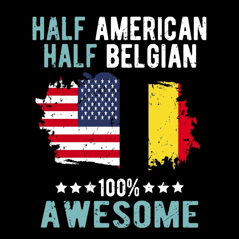 Half American Half Belgian