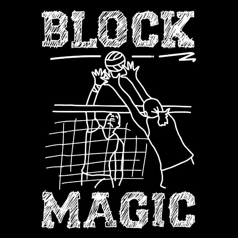 Volleyball Player Team Block Magic