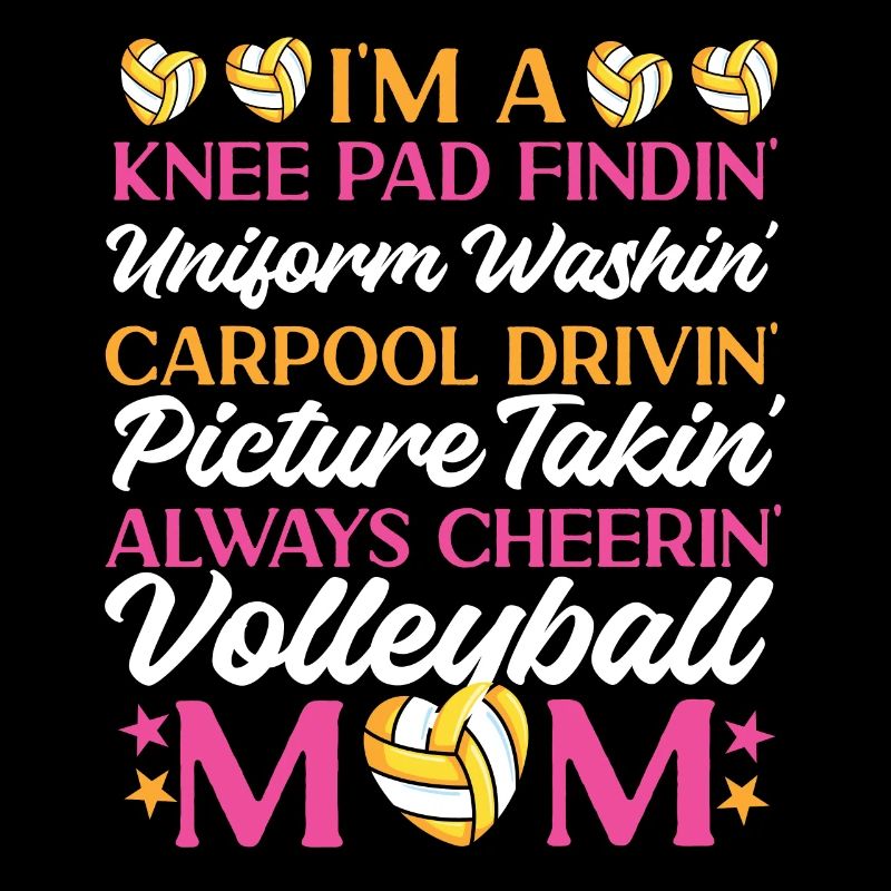 Joueuse de volleyball Équipe Maman Mère