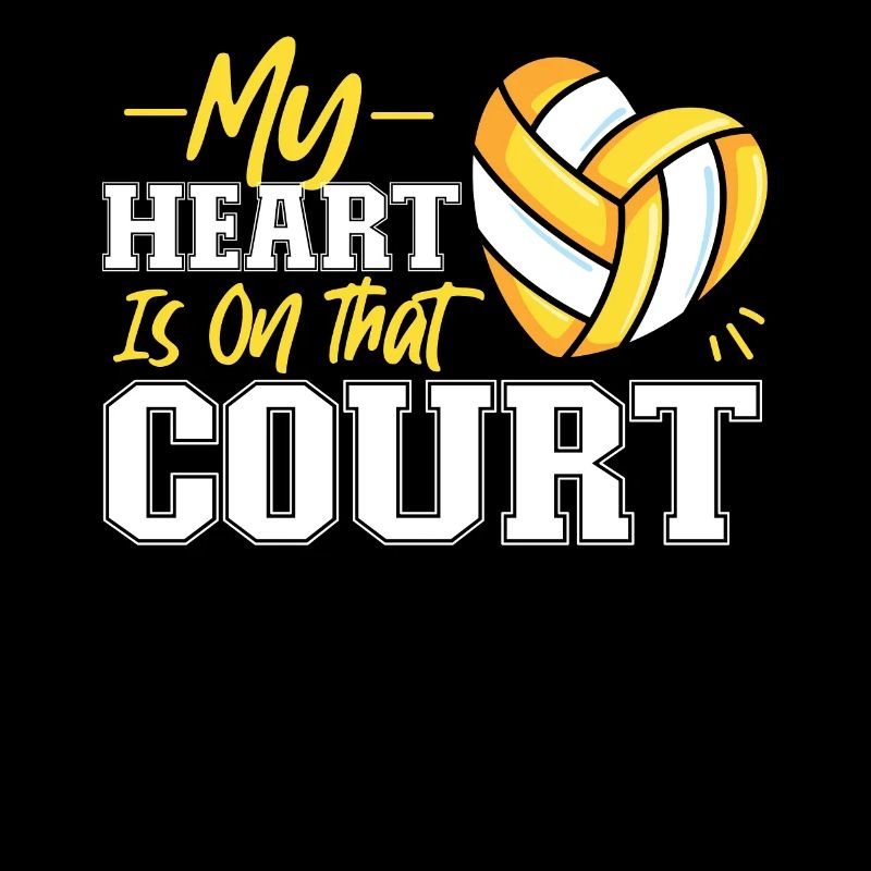 Équipe de volley-ball Mon cœur est