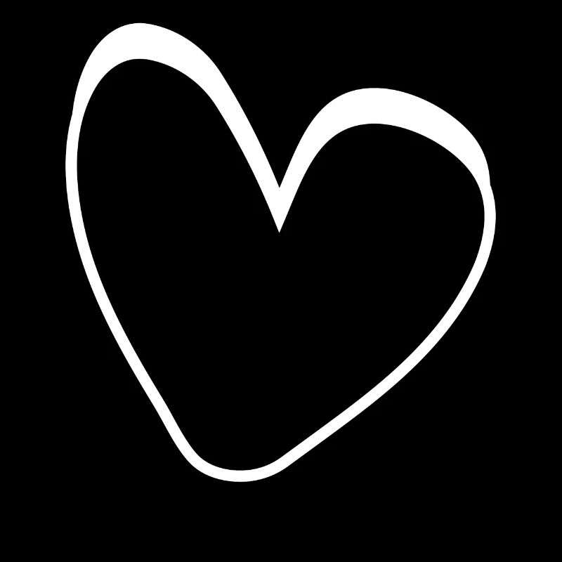 Simple White Heart