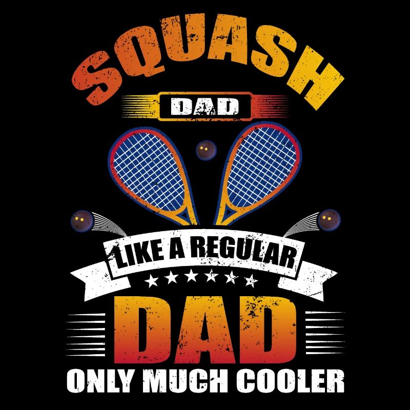Cool Squash Dad Squash Spieler Vater